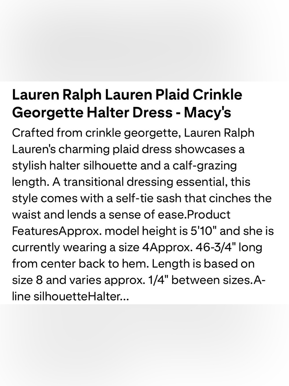 Lauren Ralph Lauren One-Shoulder Plaid Midi Dress in Green, Yellow and Red - Picture 5 of 10